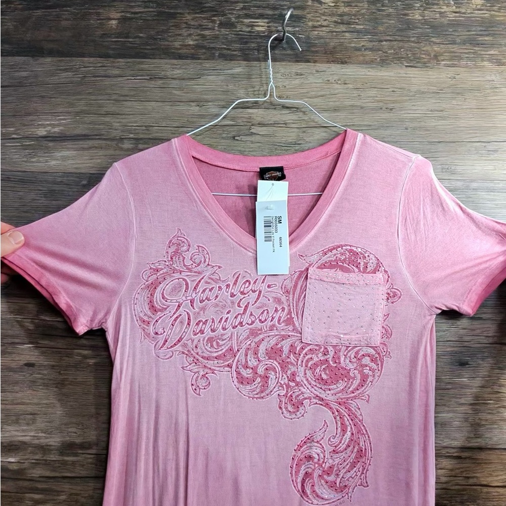 Harley-Davidson Pink Short Sleeve Tee - Picture 4 of 8